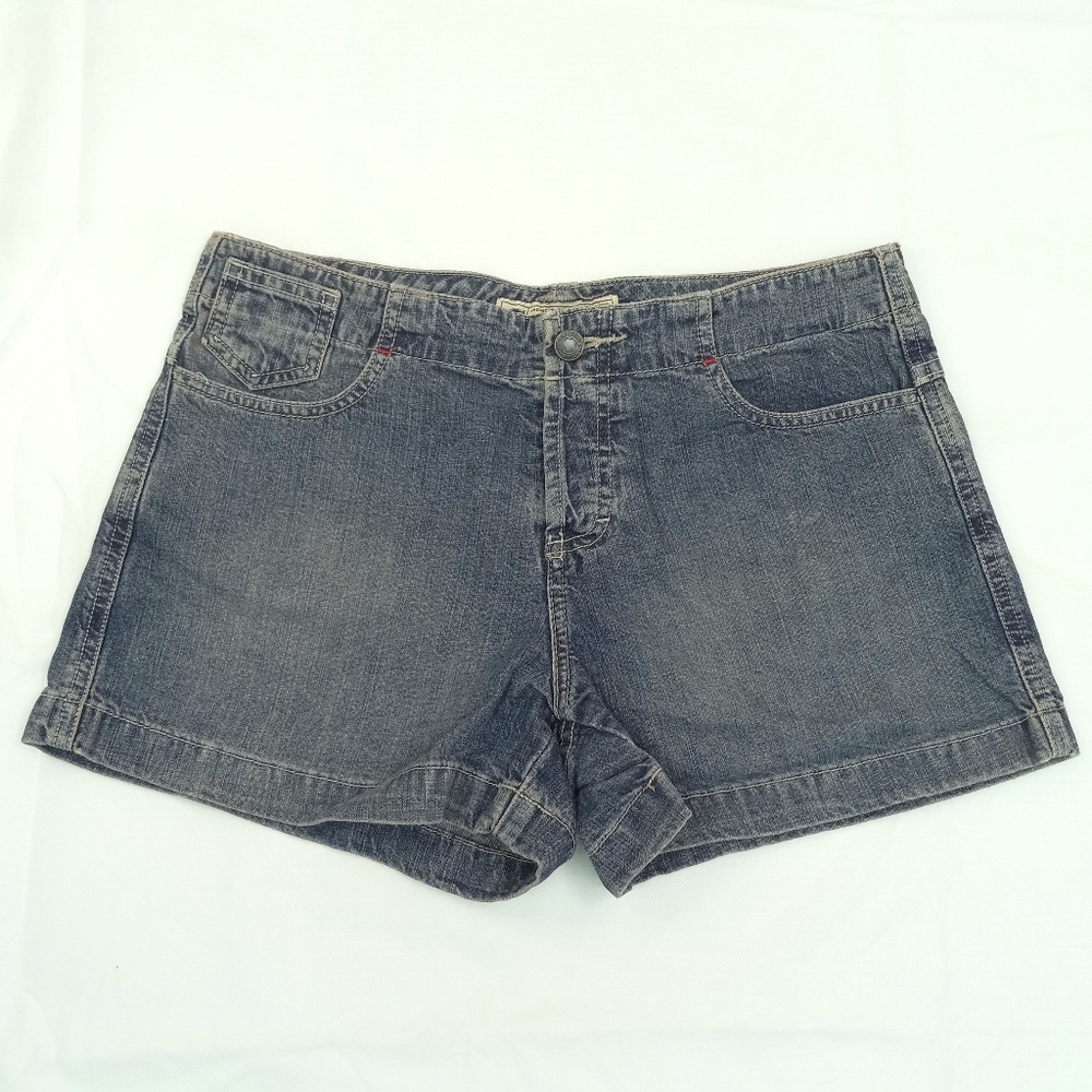 Sz 4 AE SUPPLY CO. American Eagle Outfitters Y2K vintage Button Down jean shorts